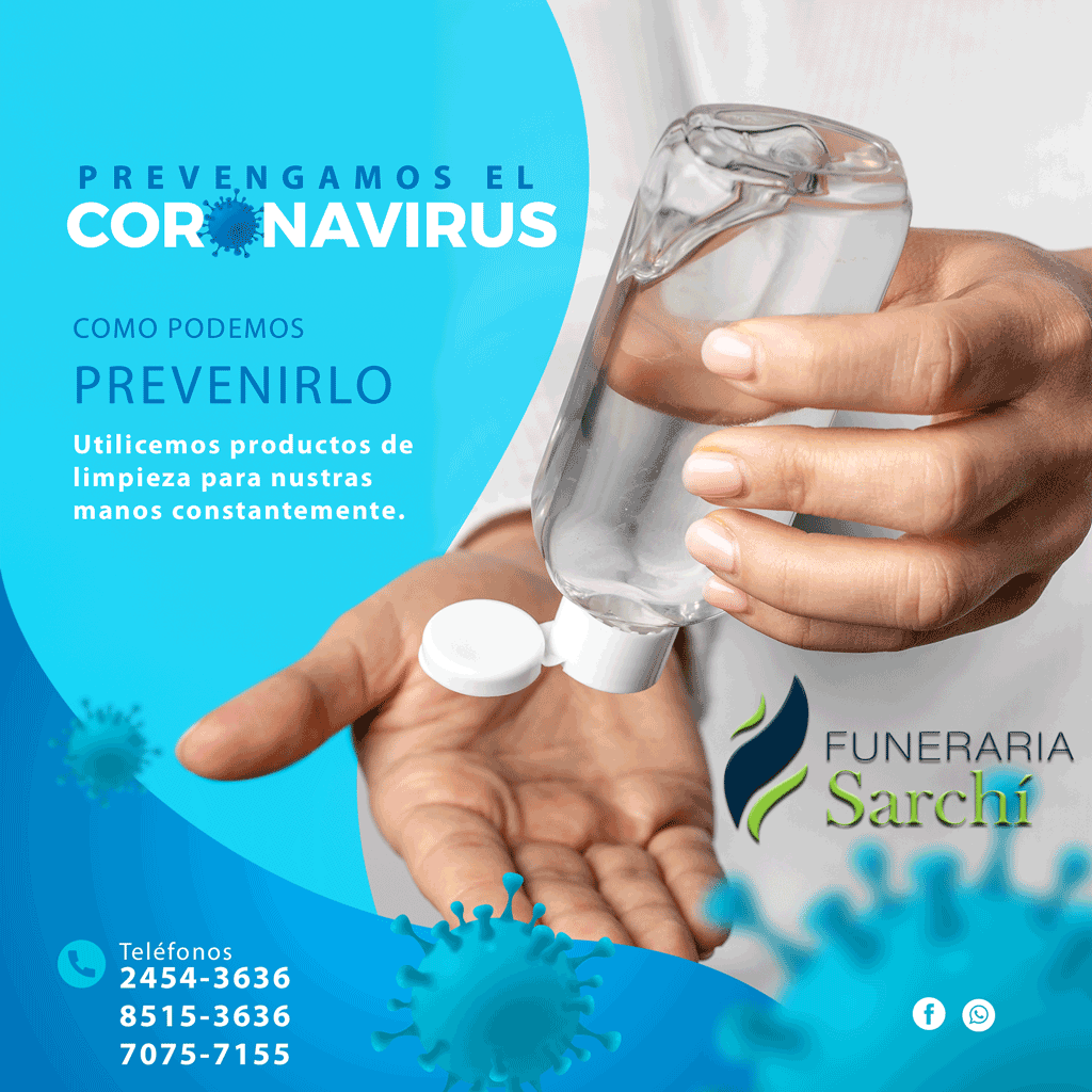 Funeraria Sarchí -Coronavirus